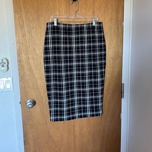 SHEIN plaid pencil skirt